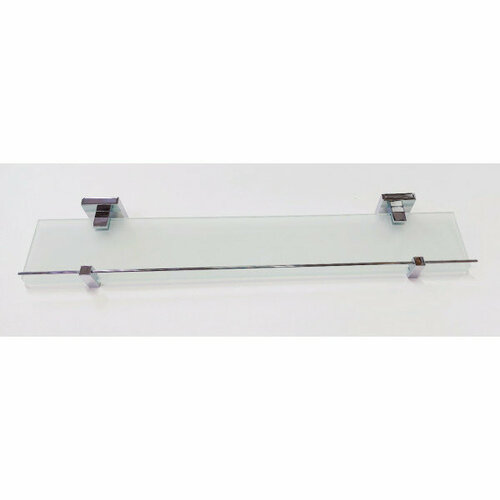 Полка стеклянная прямая 60см. хром DOMINCARE DC8907CR