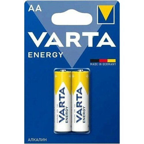 Батарея Varta Energy LR6 Alkaline AA (2шт) блистер батарея varta energy bl2 alkaline lr14c 2шт блистер