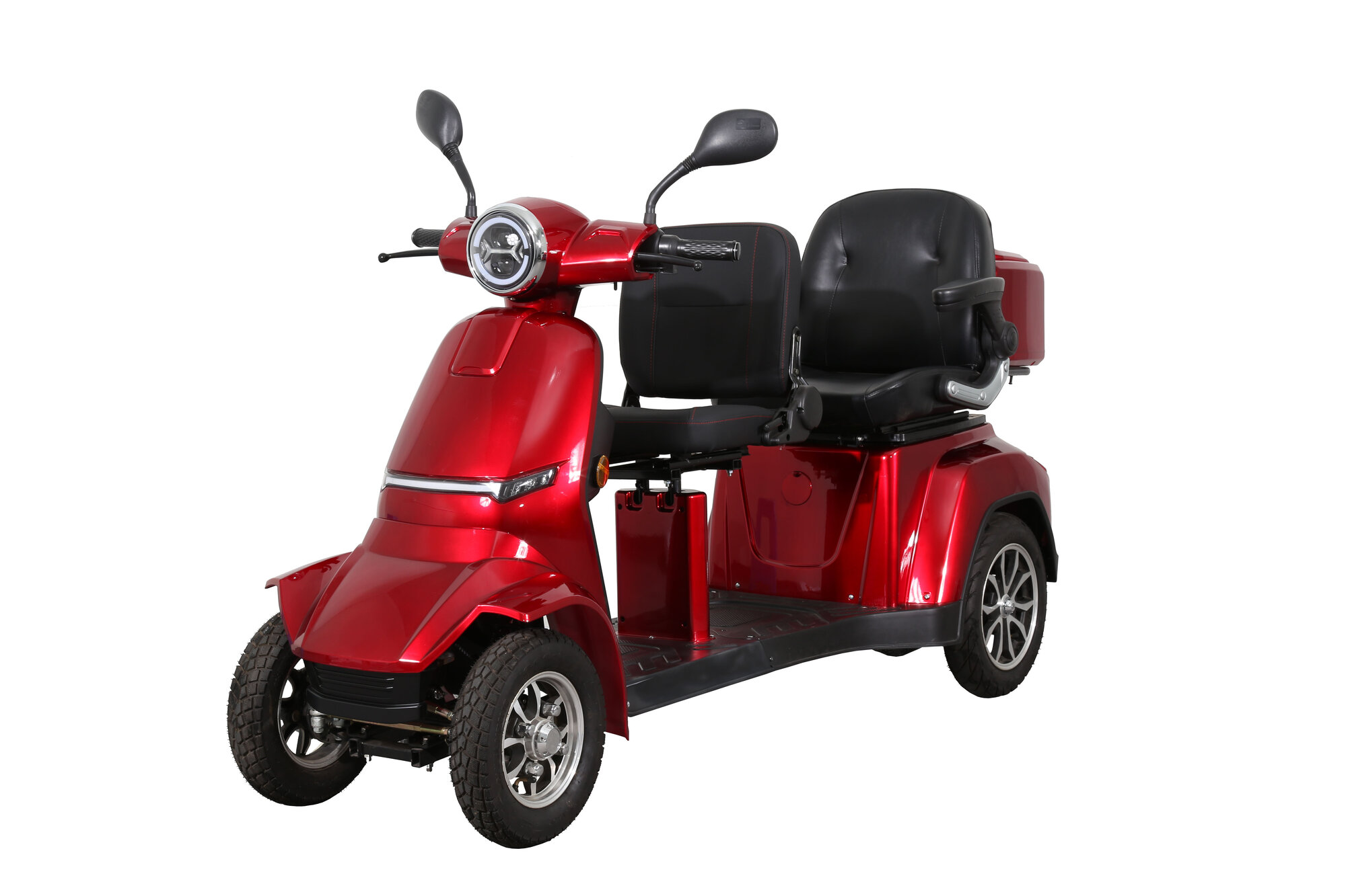 Электроскутер мобильности двухместный ER-SCOOTERS YAKANA (60V 20Ач 1000W 25 км/ч 50км) четырехколесный