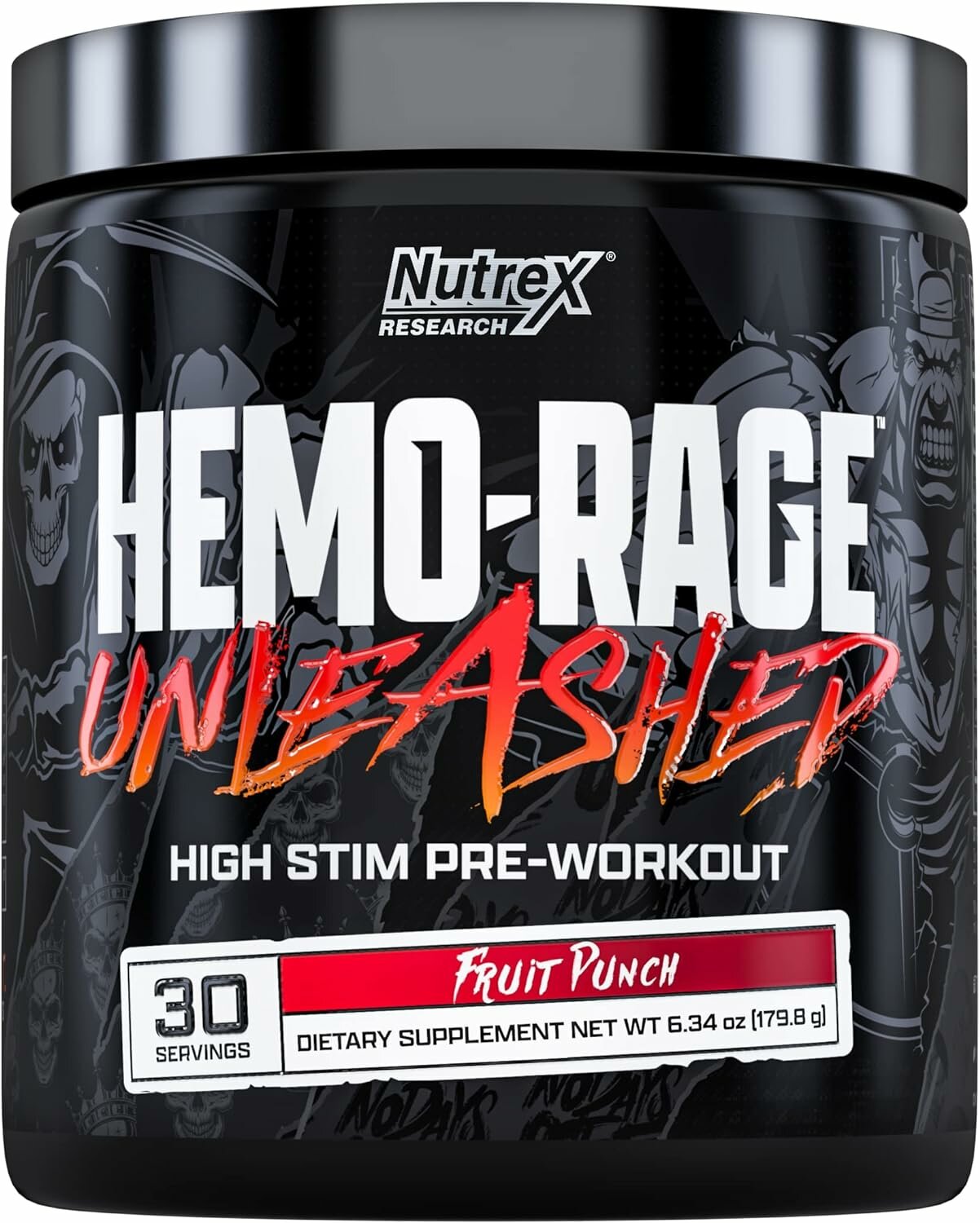Nutrex Hemo-Rage Unleashed 30 порций (Фруктовый пунш)