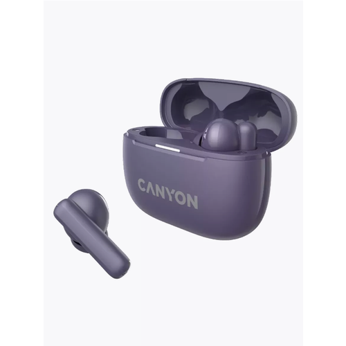 Беспроводные bluetooth наушники Canyon OnGo TWS-10 ANC Фиолетовый (CNSTWS10PL)