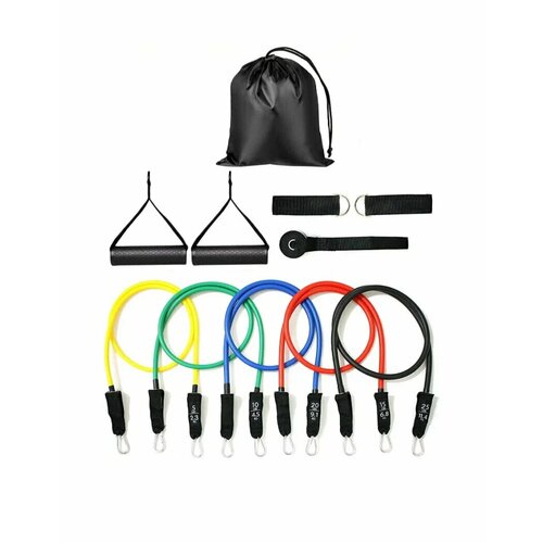 Эспандер для рук для груди резиновый эспандер плечевой фитнес дома в зале плечевой с латексными жгутами для тела 11 предметов цвет микс 567₽