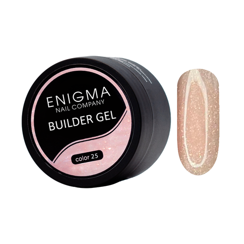 Гель для наращивания ENIGMA Builder gel №025 15 мл однофазный гель для наращивания моделирования ногтей risyal builder gel прозрачный 30мл