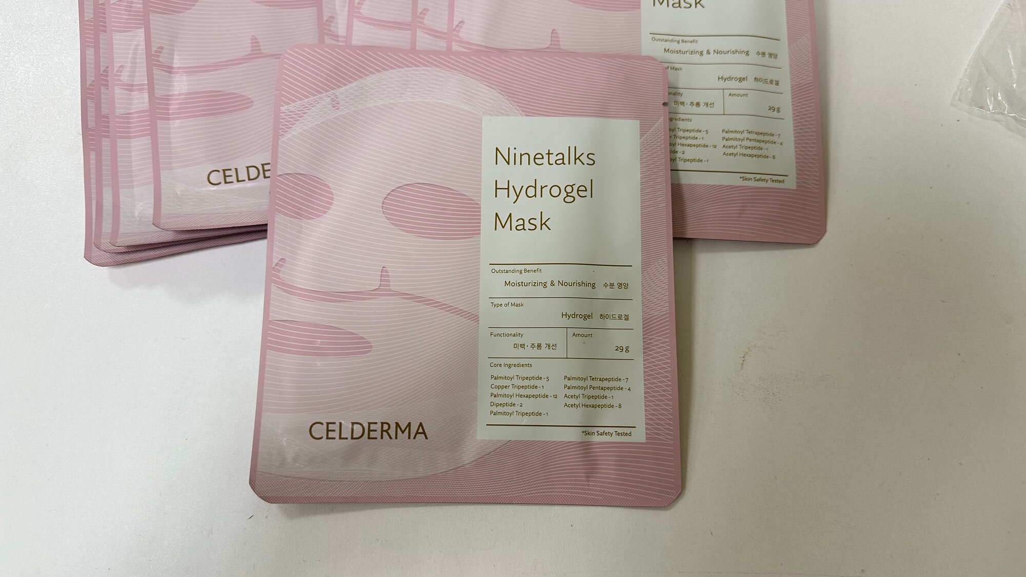 CELDERMA гидрогелевая маска с морским коллагеном против морщин Collagen Gel Mask