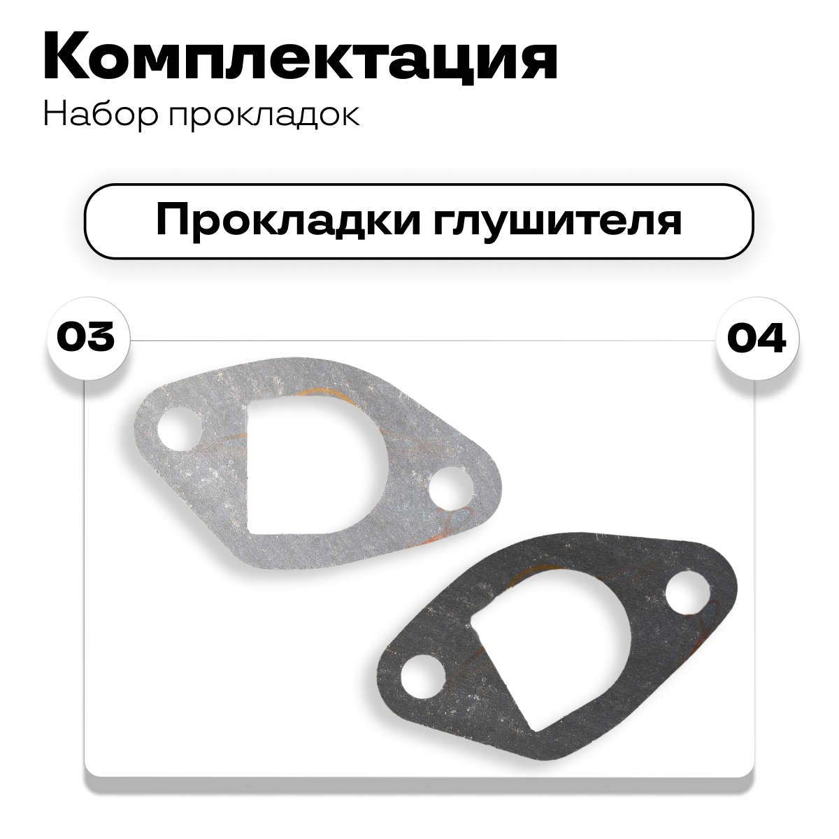 Набор прокладок для двигателя 170F 7 л/с в блистере — фото 1