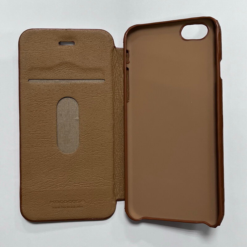 Чехол-книжка для Apple iPhone 6, iPhone 6S, цвет коричневый, Hoco Folder Case