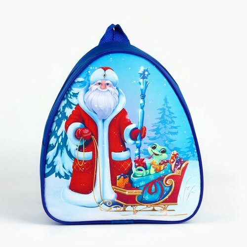 Новогодний детский рюкзак «Дед Мороз и змея», 23х20.5см, на новый год