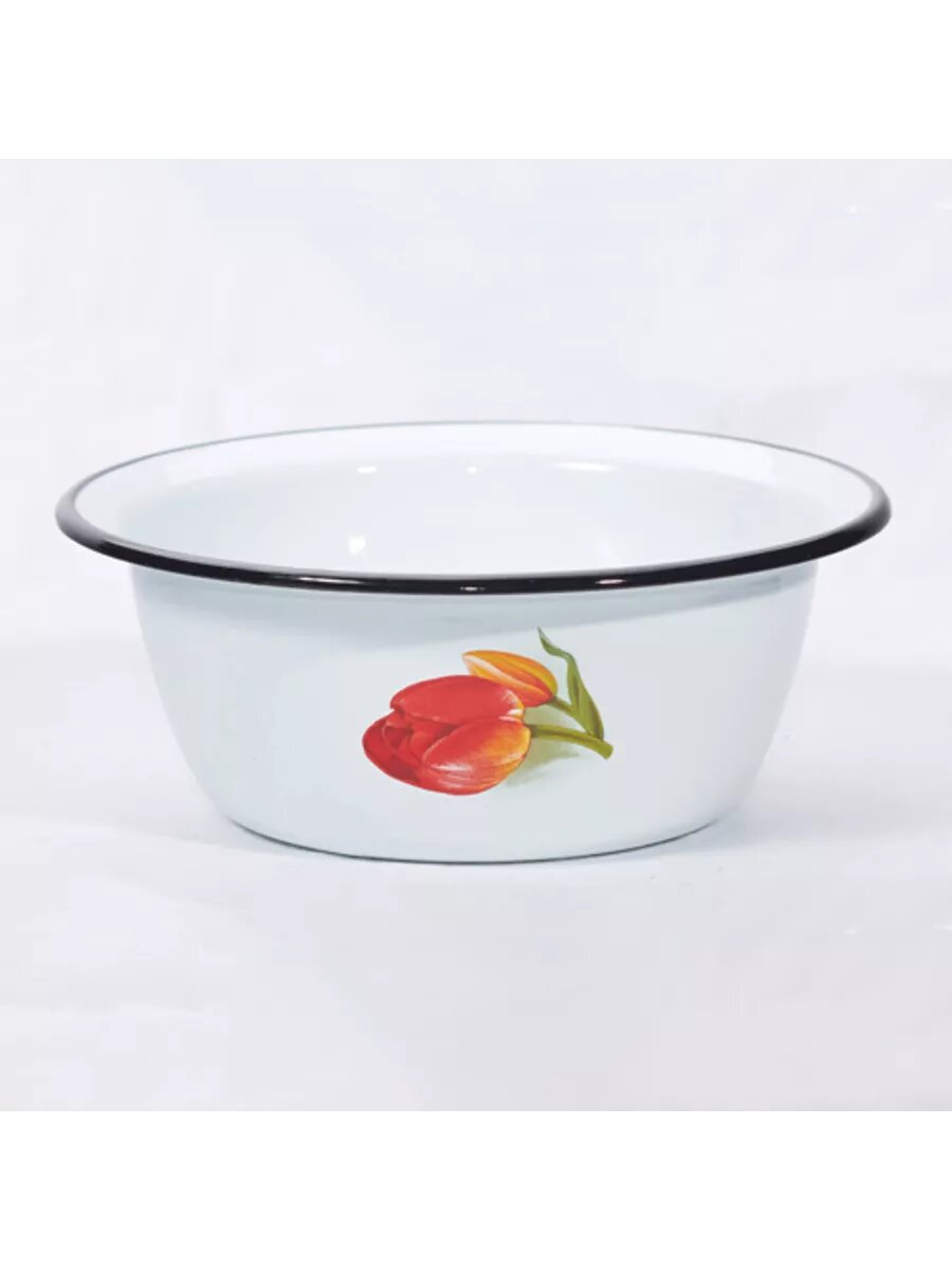 Миска эмалированная 08л