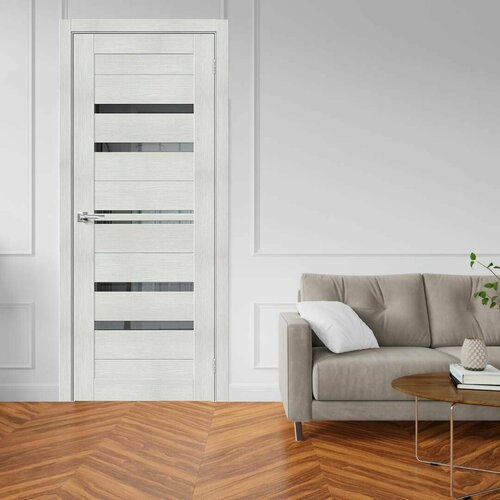 Межкомнатная дверь BV 30 Bianco 800х2000 с зеркалом (комплект)