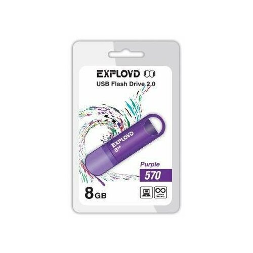 Флешка Exployd 8GB-570-пурпурный 8 Гб Magenta