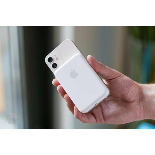 Внешний аккумулятор MagSafe Battery Pack на 5000 мАч для iPhone 12 и выше Магнитный беспроводной Apple PowerBank MagSafe Повербанк для Айфона Беспроводная зарядка для iPhone 5000 mAh 3200₽