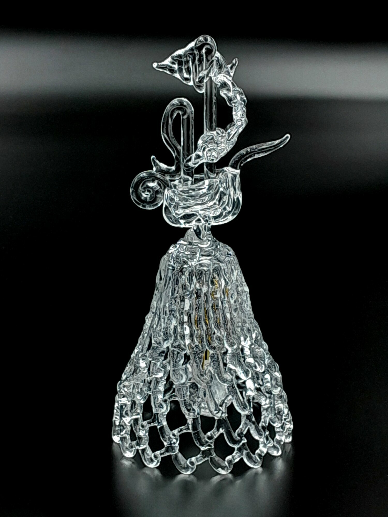 фото Колокольчик Хрустальный "Кораблик"