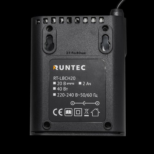 RUNTEC RT-LBCH20 Зарядное устройство RUNTEC PRO для 20В батарей, 2А