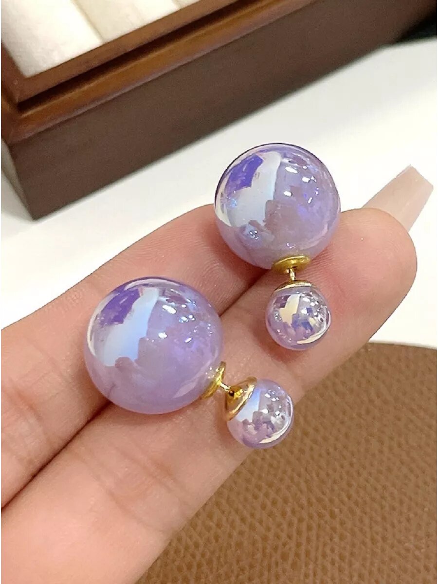 Серьги двусторонние 