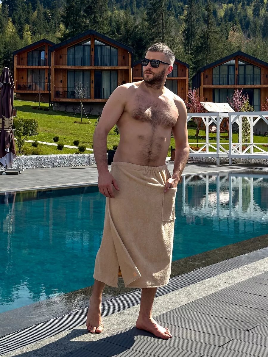 Килт для бани махровый подарок