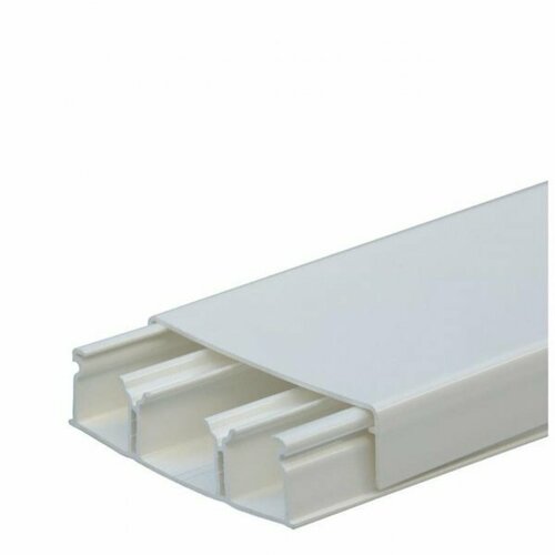 Кабельный канал пластиковый белый 75х20 с двумя перегородками Efapel CBR10140 2м 2000₽