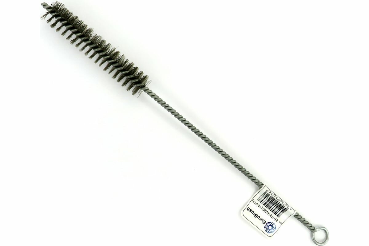 EuroBrush Щетка ерш Д20x100x300 с хв-м + кольцо ворс гофр сталь 015 (код 14-017) EB-T816220