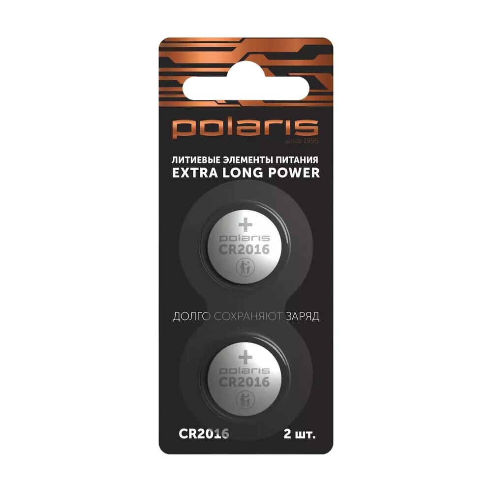 POLARIS Батарейки литиевые Polaris PB CR2016 (2шт) Premium