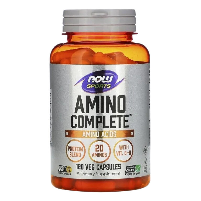 Now Foods, Amino Complete, Amino Acids 120 Veg Capsules Нау фудс Аминокислотный комплекс 120 вегетарианских капсул