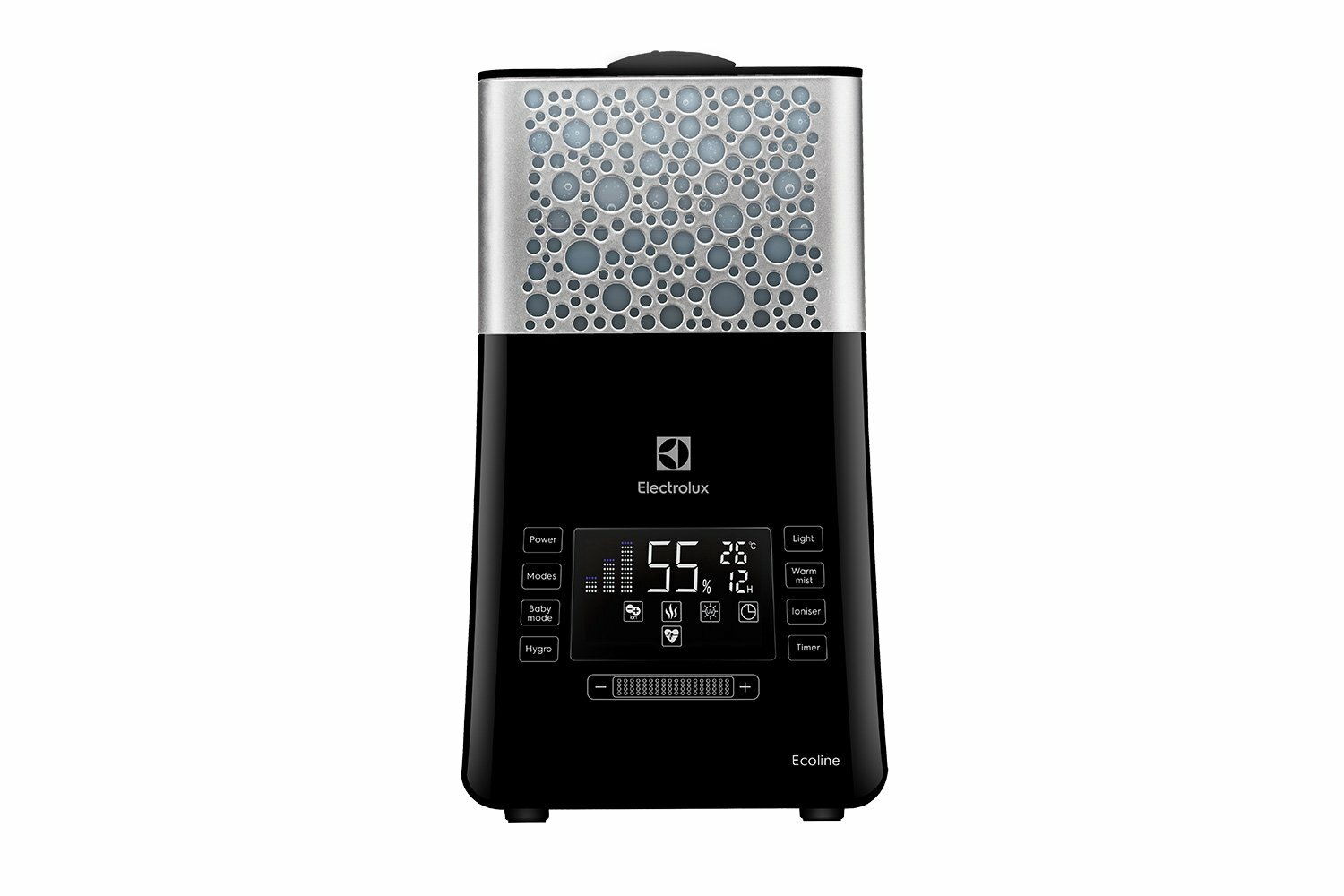 Увлажнитель воздуха Electrolux EHU-3710D (110 Вт, 5 л, ультразвуковой, гигростат, ароматизация, ионизация, пульт ДУ) , черный — фото 1