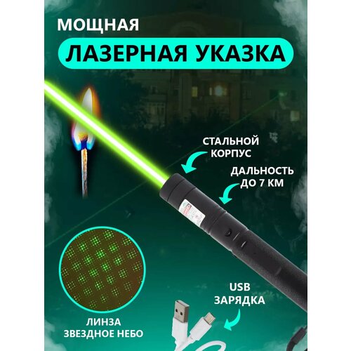 Лазерная указка встроенным аккумулятором и USB