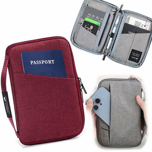 Органайзер для документов NIT Perfect Goods в путешествие цвет бордовый 1290₽