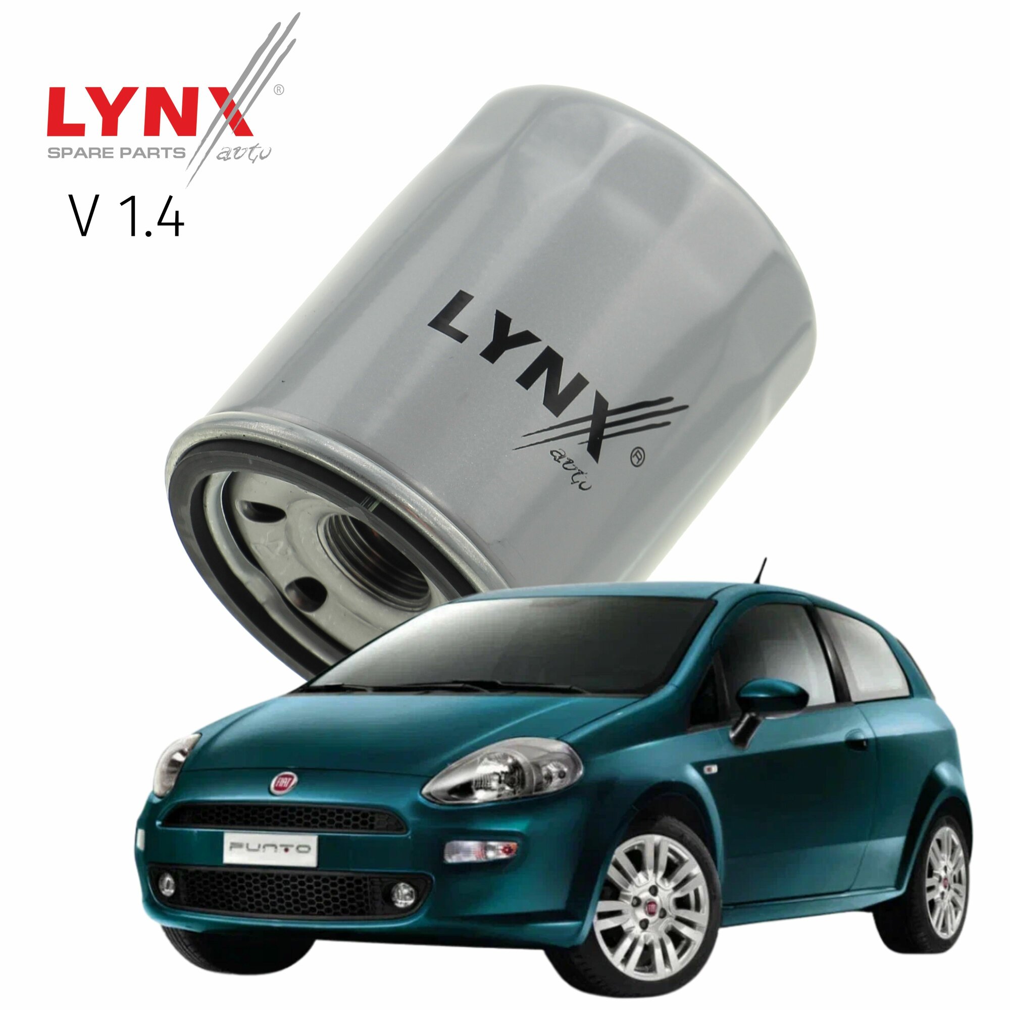 Фильтр масляный Fiat Punto (3) / Фиат Пунто 2012 2013 2014 2015 2016 V1.4 350 A1.000 / 1шт LYNXauto