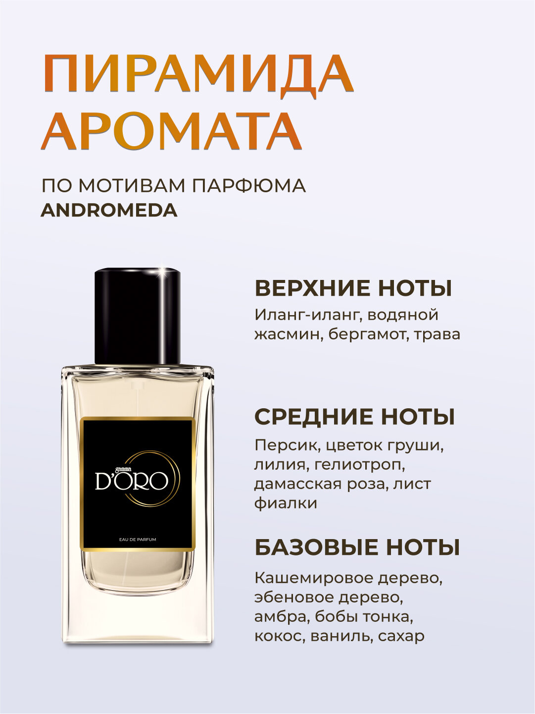 Парфюмерная вода унисекс Gamma D'oro SU158, по мотивам Andromeda, 100 мл — фото 1