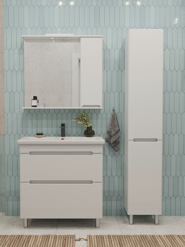 Изображение товара Шкаф-пенал универсальный SanStar Адель для ванной комнаты, белый