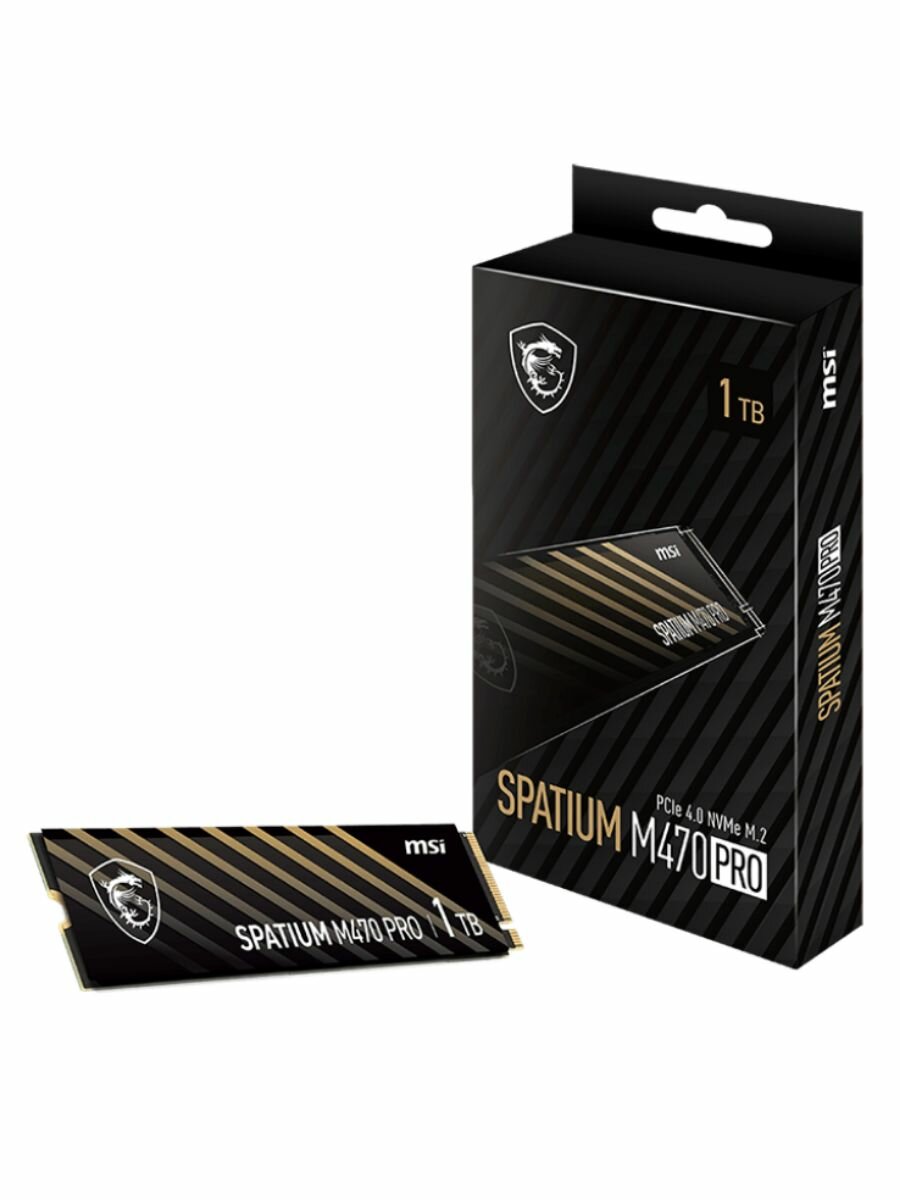 Внутренний SSD диск MSI Spatium M470 Pro 1000GB M.2 (S78-440L0J0-P83)