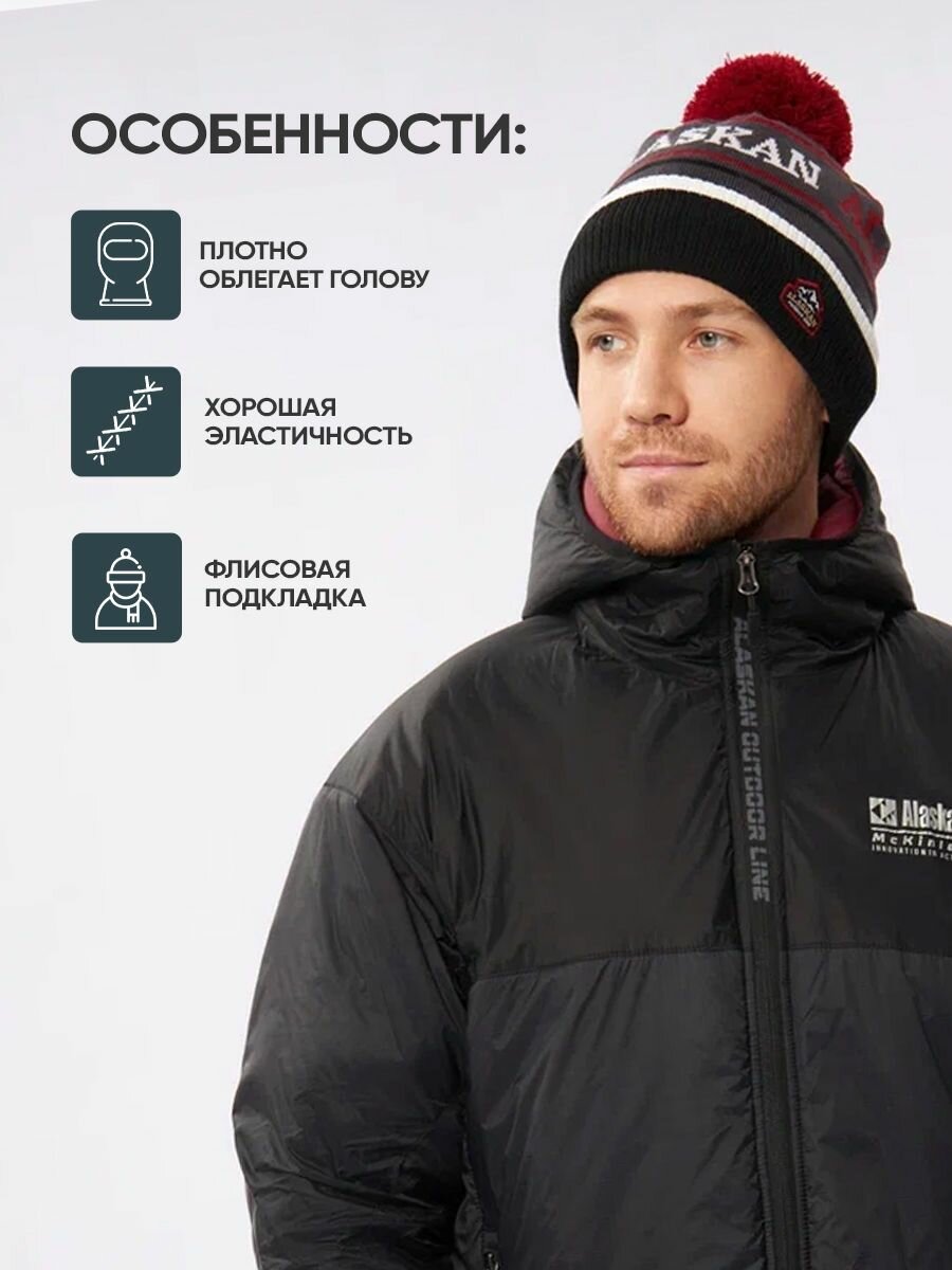 Шапка Alaskan Базовая коллекция для мужчин, размер one size, мультиколор — фото 1