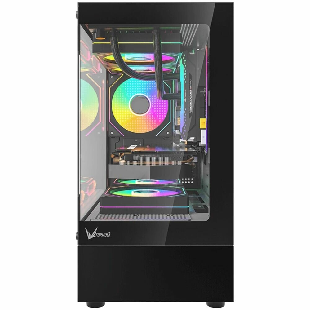 Корпус MicroATX Minitower Formula Crystal Z1CM Plus Black AR — фото 1