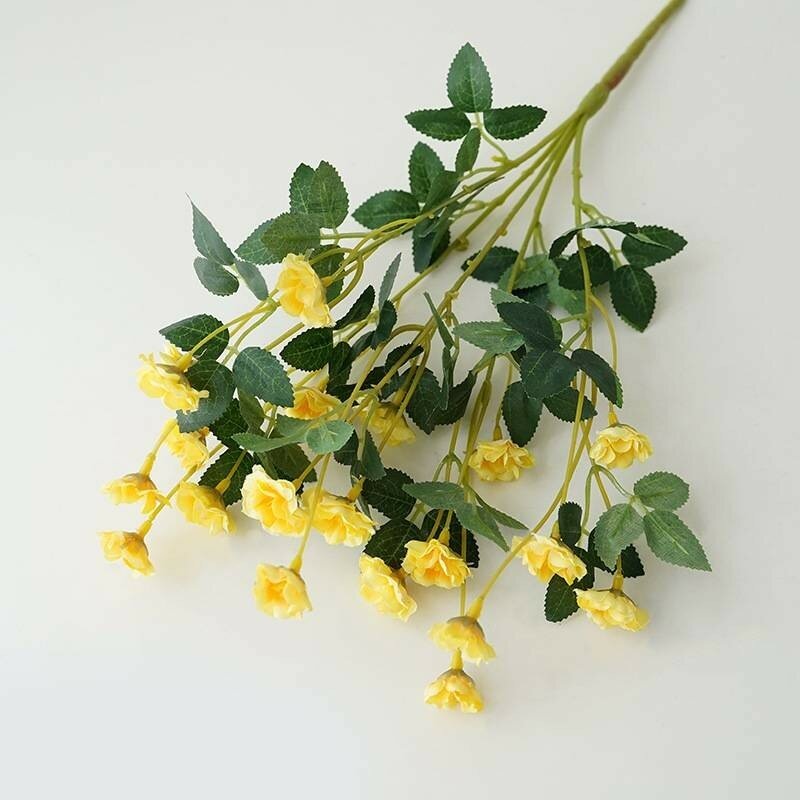 Искусственные розы beautiful rose bundle для домашнего декора миниатюрные шелковые розы для мероприятий на открытом воздухе желтый