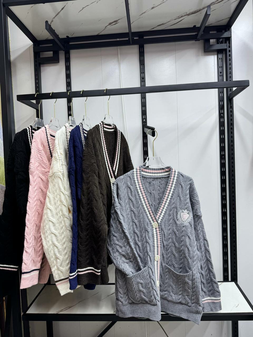 Джемпер , размер нет, серый — фото 1