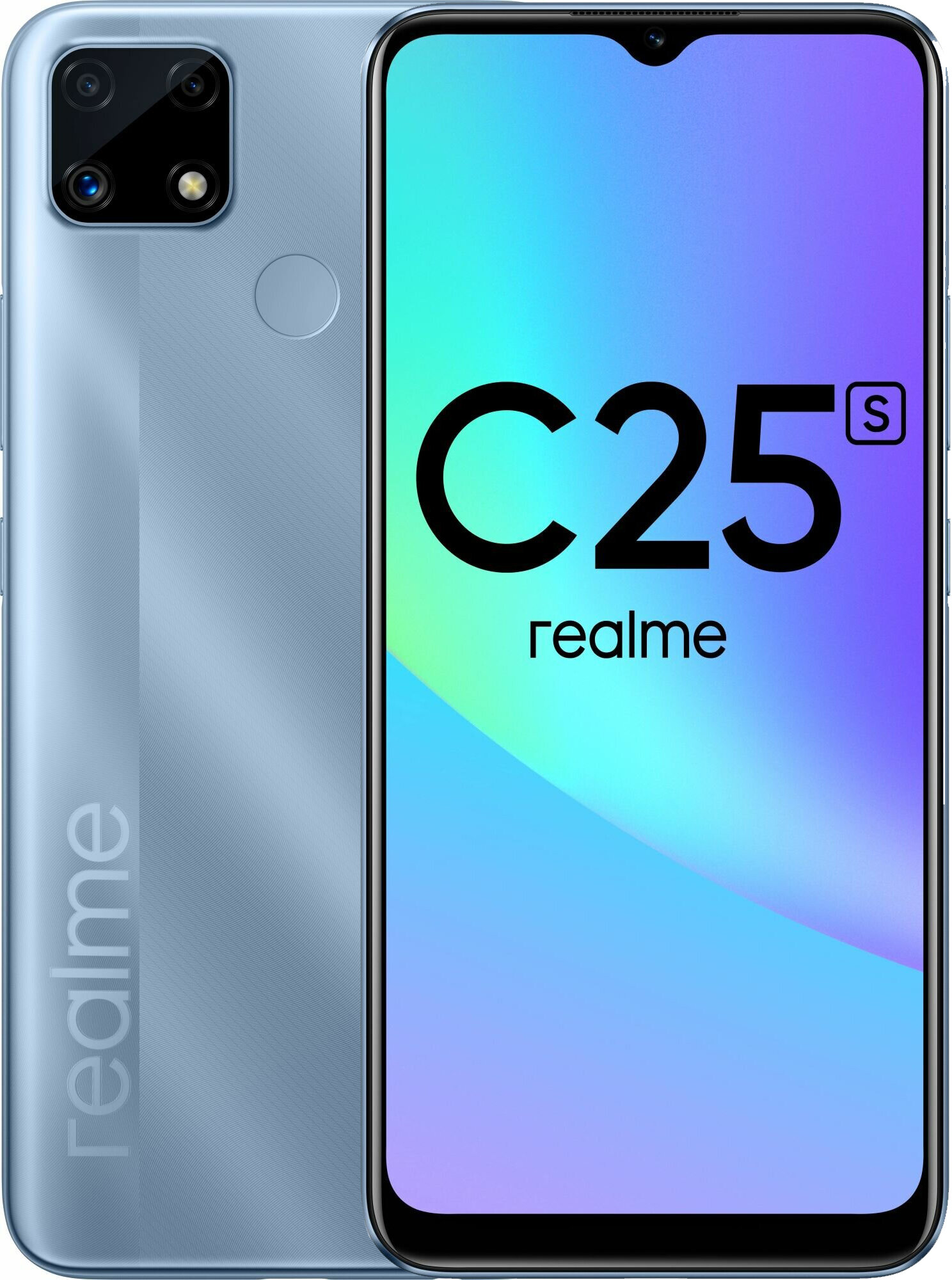 Смартфон realme C25S 4/128 ГБ, water blue