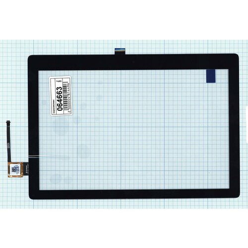 Сенсорное стекло (тачскрин) для Lenovo Tab E10 TB-X104F TB-X104L черное premium tempered glass film screen protector for lenovo tab e10 tb x104f tb x104l10 1 inch tablet protective glass film