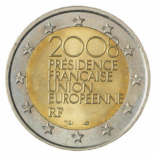 Франция 2 евро 2008 Председательство в ЕС латвия 2 евро 2015 председательство в ес