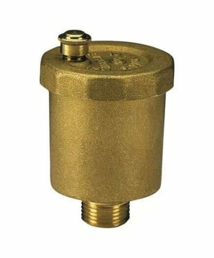 фото Воздухоотводчик автоматический Ду 15 Ру10 G1/2" НР с запорным клапаном Aquasfera 5001-01