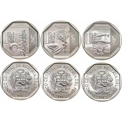 Перу 1 соль, 2013 Природные ресурсы 3 монеты