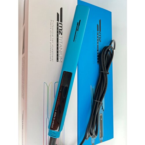 Утюжок титановые узкие пластины MZ Titanium голубой матовый 490000₽