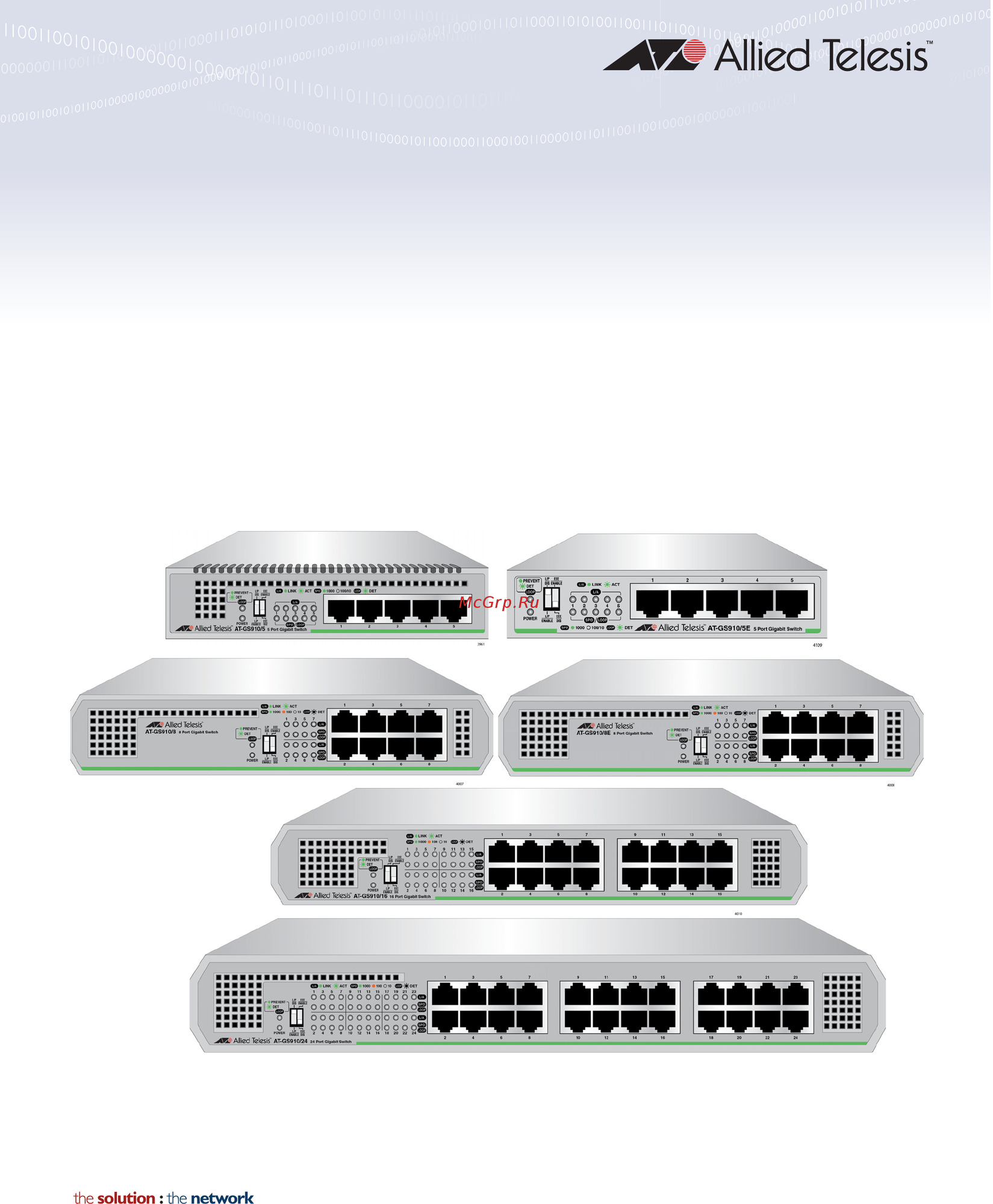 Коммутатор Allied Telesis AT-GS910/16