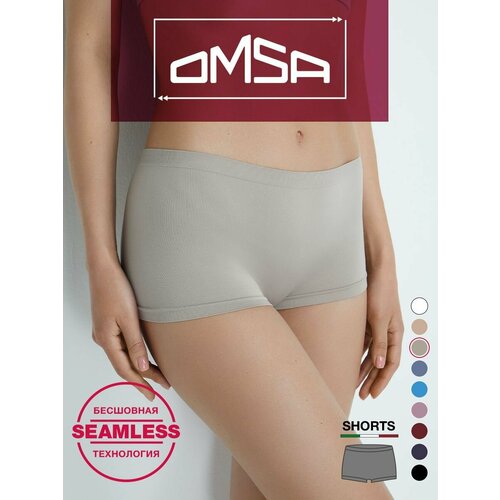 фото Трусы omsa, размер 44/46 (2/3-s/m), серый