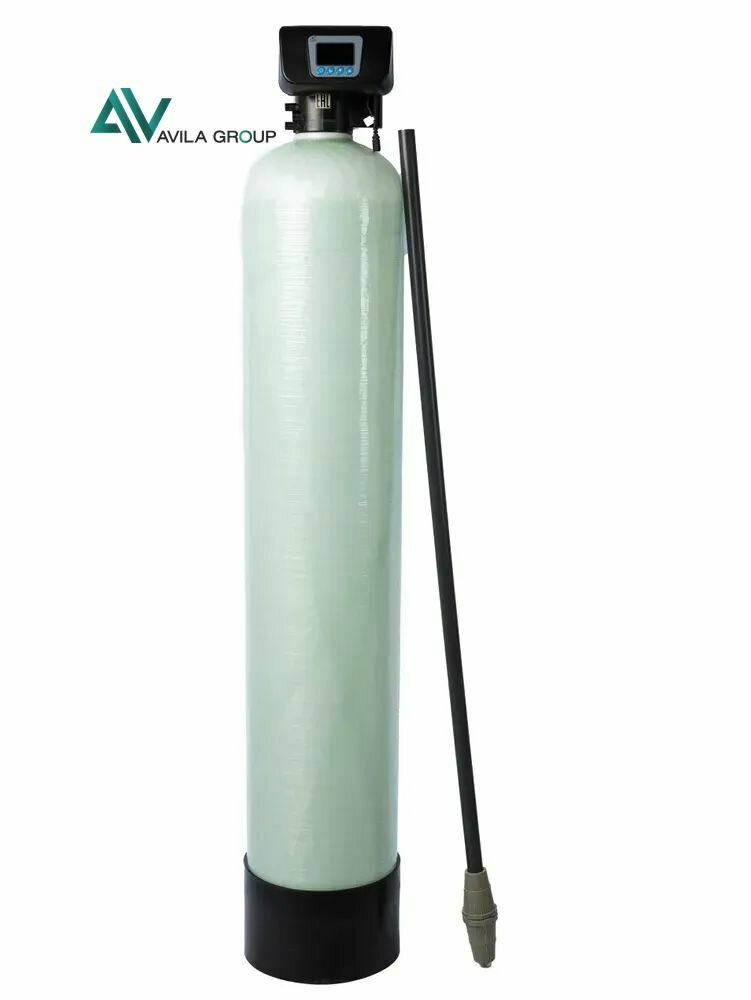 Магистральный фильтр для воды из скважин Water-Pro AV 1054, RunXin TMF71( B), водоочиститель под загрузку 1300 л/ч, сорбционная система очистки воды, обезжелезиватель 7.5 кг