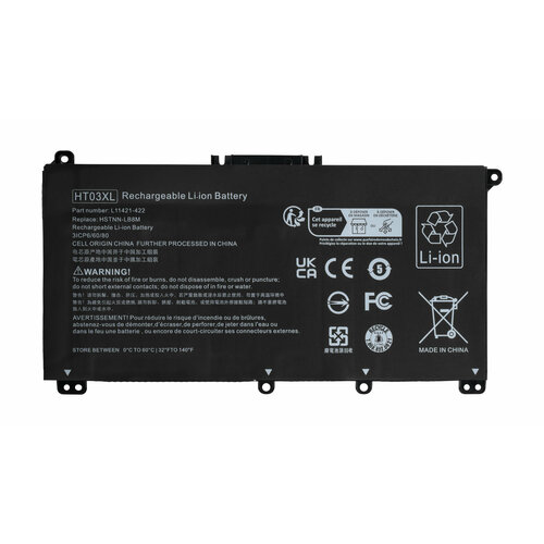 аккумулятор батарея ht03xl для hp pavilion 17 by 15 da0151ur 15 db0000ur 15 db0379ur 15 da0191ur 15 db0337ur и др 11 55v 3470mah 39 5wh Аккумулятор / батарея HT03XL для HP Pavilion 17-by , 15-da0151ur, 15-db0000ur, 15-db0379ur, 15-da0191ur, 15-db0337ur и др / 11,55V 3630mAh 41,9Wh