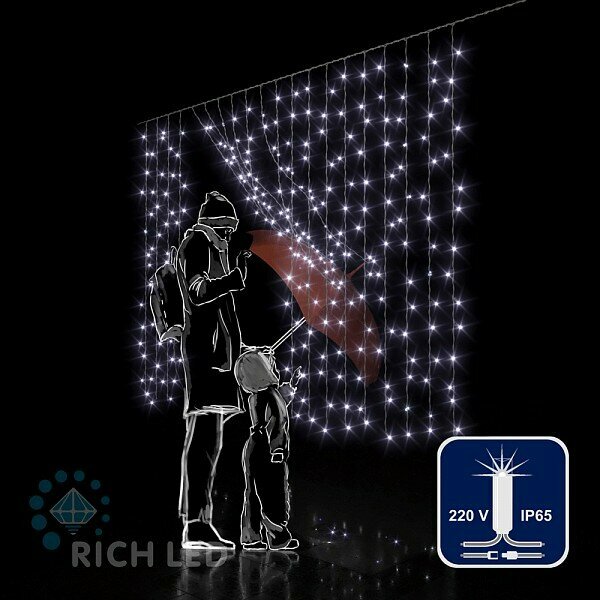 Занавес световой RichLED RL_RL-CS2_1.5F-CT RL-CS2*1.5F-CT/W