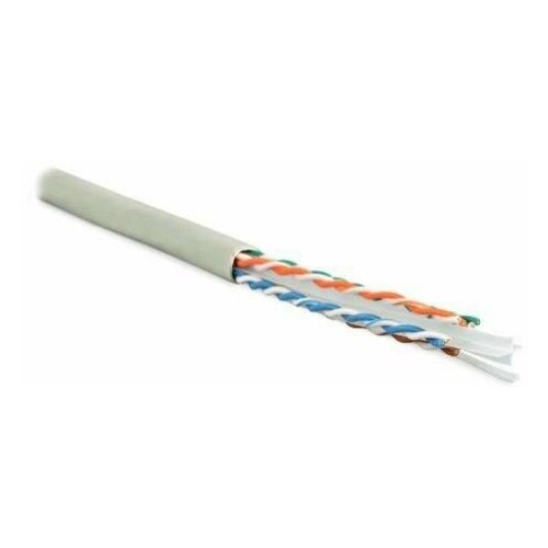 Кабель витая пара U/UTP кат.6 4х2х23AWG solid LSZH нг(А)-HF UUTP4-C6-S23-IN-LSZH-GY-305 сер. (уп.305м) Hyperline 42048 itk витая пара s ftp кат 7 4х2х23awg solid lszh нг а hf серый 305м