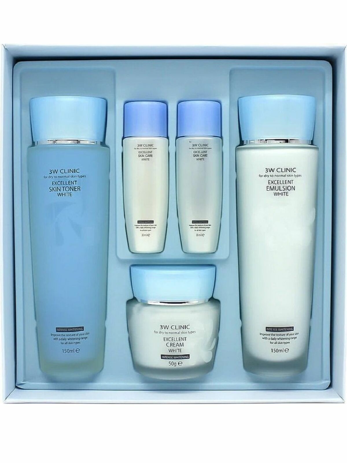 3W Clinic/Набор уходовой косметики осветляющий EXCELLENT WHITE SKIN CARE 3 SET