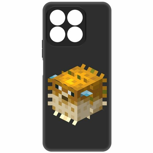 Чехол-накладка Krutoff Soft Case Minecraft-Иглобрюх для Honor X8b черный чехол накладка krutoff soft case взгляд для honor x8b черный