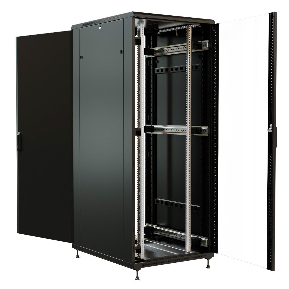 Шкаф серверный WRline WR-TT-4281-AS-RAL9004 42U черный - фото №11
