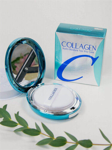 Изображение товара Увлажняющая коллагеновая пудра со сменным блоком Enough Collagen Hydro Moisture Two Way Cake SPF25 PA++